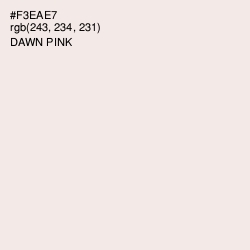 #F3EAE7 - Dawn Pink Color Image